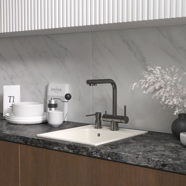 Кухонная мойка Reflection Quadra RF0243WH, белый