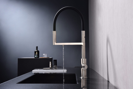 Смеситель для кухни Paulmark TORNADO To213402-Ni, никель