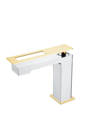 Смеситель для умывальника Boheme Q 141-CRG Chrom Gold