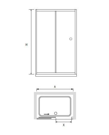 Душевая дверь RGW Classic CL-12 110х185 04091211-11 Хром