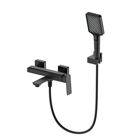 Смеситель для ванны с душем WONZON & WOGHAND, Черный матовый (WW-88639011-MB)