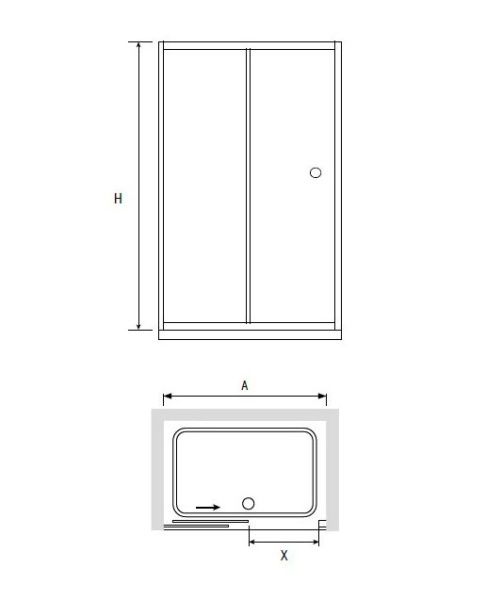 Душевая дверь RGW Classic CL-12 110х185 04091211-11 Хром