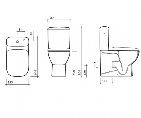 Унитаз-компакт Kolo Style L29021000 Rimfree