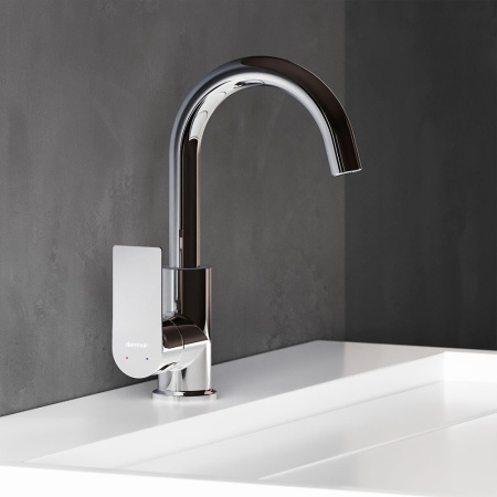 470220000 Apollo Смеситель для умывальника Damixa с поворотным изливов, хром