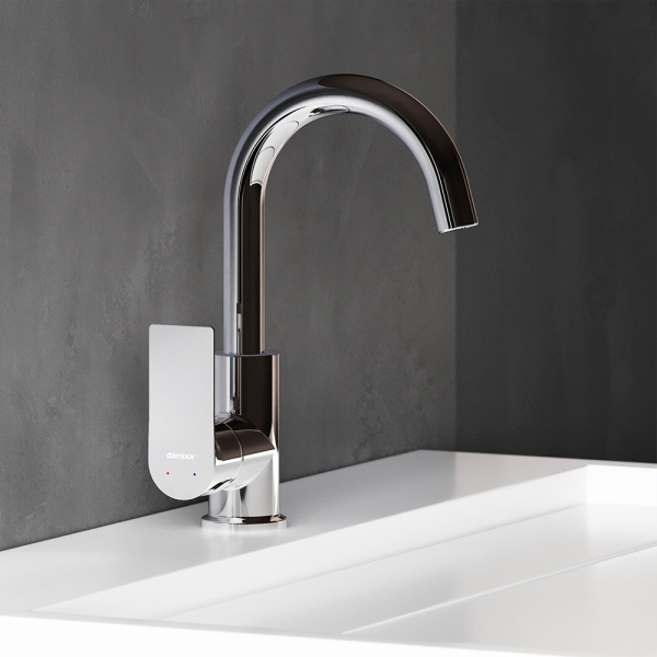 470220000 Apollo Смеситель для умывальника Damixa с поворотным изливов, хром