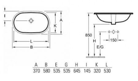 Умывальник Villeroy&Boch O.Novo 41625001 58х37