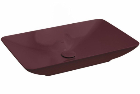 Раковина ISVEA SistemaY Clear накладная 600*377*127 цвет бордовый матовый 10SY50060SV-2R