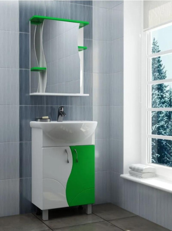 Тумба под раковину напольная VIGO Alessandro tn.ALE.UYU.55.2D зел, 55 см