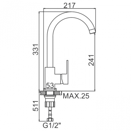 Смеситель для мойки Ledeme H33 L4033-2