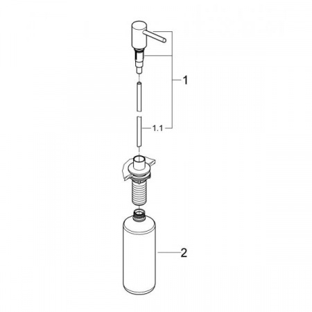 Дозатор для жидкого мыла Grohe Contemporary 40536DC0