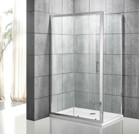 Душевой уголок Roxen Caspia 55060-120 120x80, прозрачное стекло/профиль хром