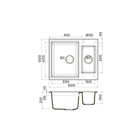Кухонная мойка Omoikiri Sakaime 60-2-GR Tetogranit/leningrad grey 4993554