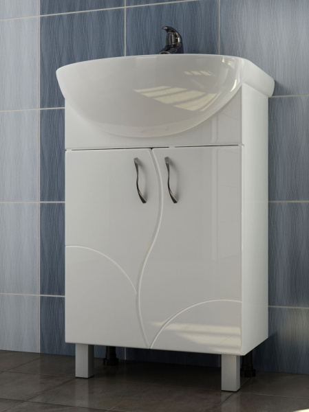 Тумба под раковину напольная VIGO Alessandro tn.ALE.UYU.55.2D, 55 см