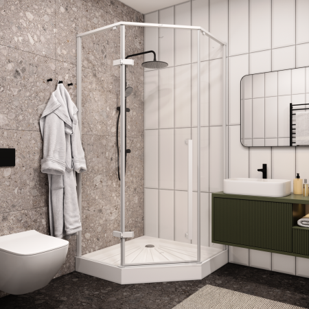 Душевой уголок Cerutti SPA C2AW без поддона 100x100x195