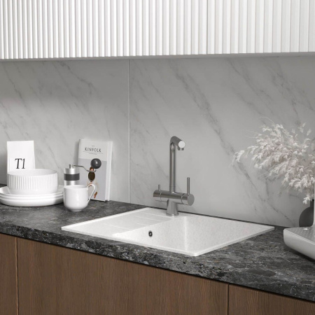 Кухонная мойка Reflexion Plato RX1457TN, олово