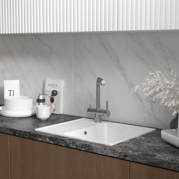 Кухонная мойка Reflexion Plato RX1457TN, олово