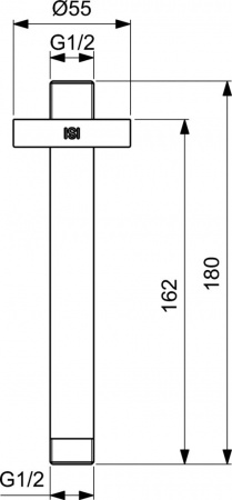 Держатель для верхнего душа Ideal Standard B9446XG 150 мм