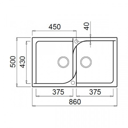 Кухонная мойка Elleci Ego 450 M70 Ghisa LME45070