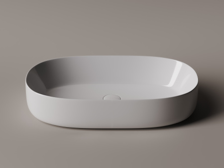 Умывальник чаша накладная овальная Ceramicanova Element 675*350*140мм, Белый, CN5022