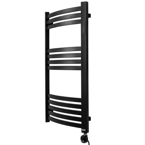 Полотенцесушитель GROIS Elvino GR-018 500х900 П12 (3+4+5) RAL9005 черный матовый