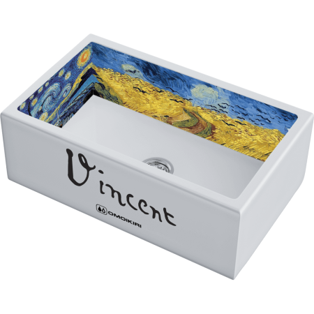 Кухонная мойка Omoikiri Mikura 76-Vangogh Natceramic/белый 4993024