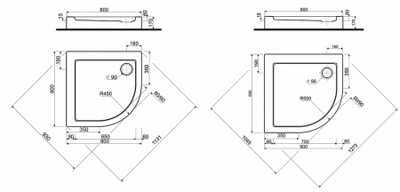 Душевой поддон Kolo Simplo XBN0691000