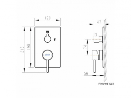 Смеситель Bravat Arc P69193C-2-ENG