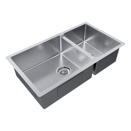 Мойка Paulmark GERBERG 78/2S UNI PM227844-BS 440х780х200 мм, нержавеющая сталь, брашированная нержавеющая сталь