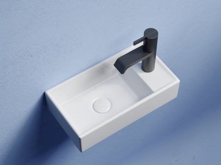 Умывальник подвесной прямоугольный Ceramicanova Element 407*217*100, Белый, CN6051L