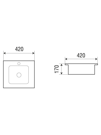 Раковина врезная WeltWasser WW SK DEILBACH 6037