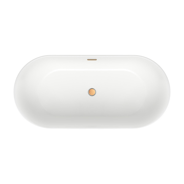 Акриловая ванна в наборе 4 в 1: отдельностоящая ванна, ножки, экран, слив-перелив Wellsee Chic Riviera 236803004