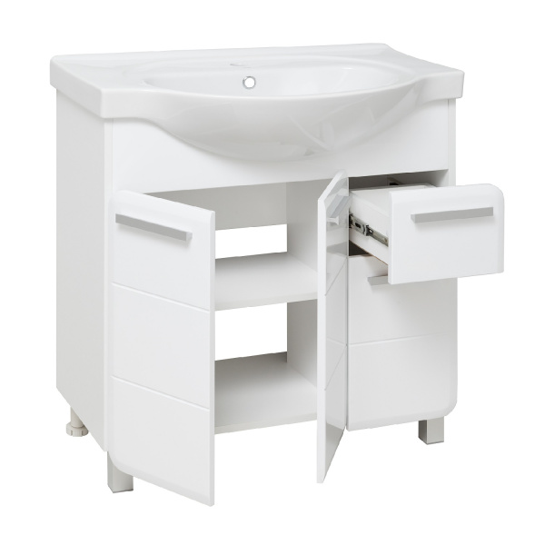 Тумба под раковину Runo  (под умывальник Erica 80) Эрика 80 (УТ000003319)