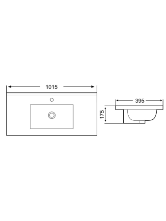 Раковина врезная WeltWasser WW SK DEILBACH 7517-100