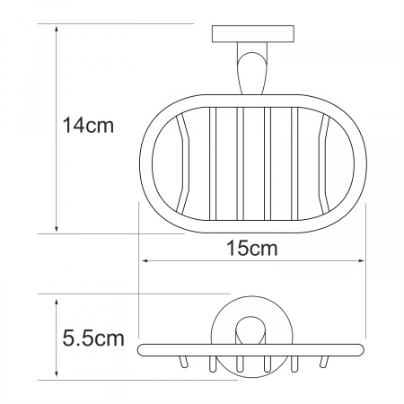 Мыльница решетка WasserKRAFT Rhein K-6269