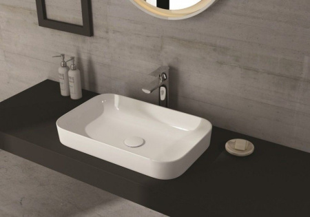 Раковина ISVEA Sott'Aqua накладная 600*380*120 цвет белый глянцевый 10SQ50060SV