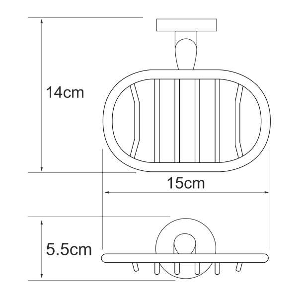 Мыльница решетка WasserKRAFT Rhein K-6269