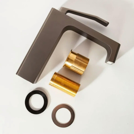 Cмеситель для раковины Hansberge H1065 Графит