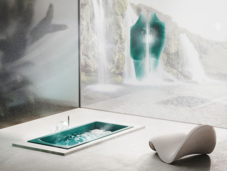 Ванна встраиваемая Salini CASCATA KIT 170x70 покраска по RAL полностью, S-Sense, глянцевый 104813GF