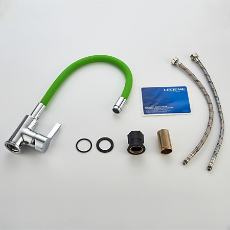 Смеситель для мойки с гибким изливом Ledeme Rainbow L4898-5