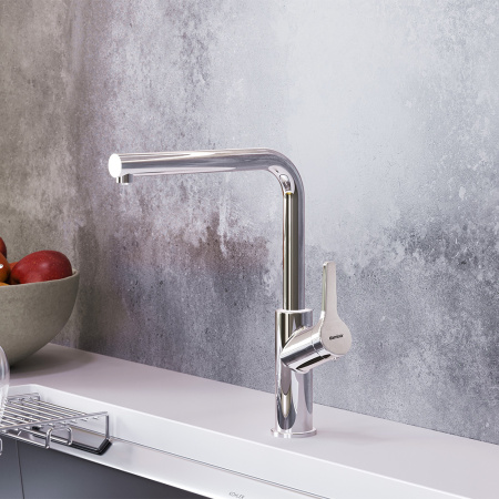 710771000 Merkur, Смеситель для кухни Damixa L-излив, с каналом для фильтрованной воды, хром