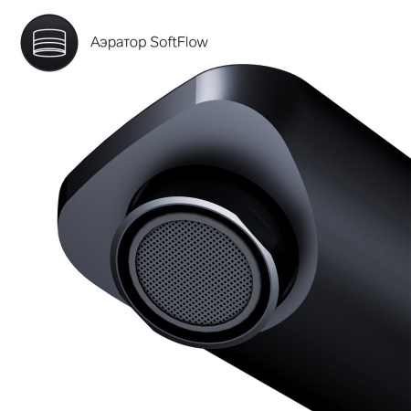 F85A92522_xxx X-Joy TouchReel Смеситель для умывальника AM.PM, высокий, чёрный.