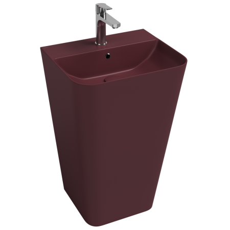 Раковина ISVEA Sott'Aqua напольная 500*420*830 цвет бордовый матовый 10SQ37001SV-2R