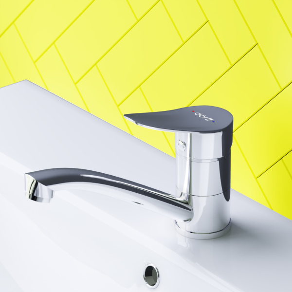 Смеситель для умывальника Dorff D1000000 Norma с поворотным изливом