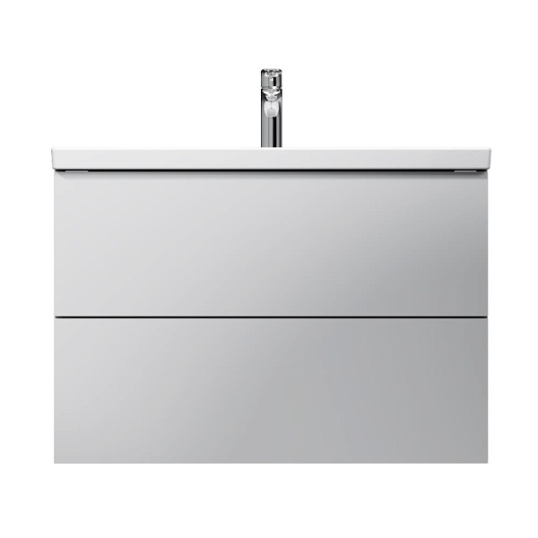 M90FHX0802WG Gem База под раковину AM.PM, подвесная, 80 см, 2 ящика push-to-open, белый, глянец