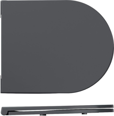 Сиденье для унитаза ISVEA Infinity VEA Rondo F50 ШГ 365*445 антрацит матовый 40KF0522I-S