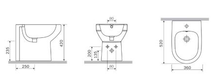 Биде напольное AM.PM Spirit 2.0 C703111WH