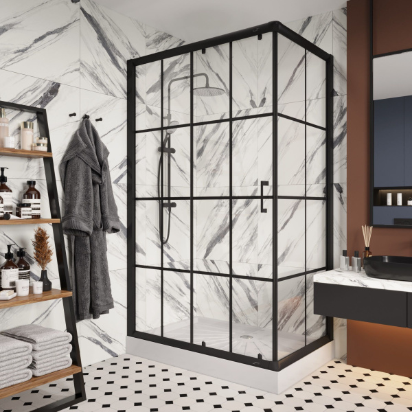 Ограждение MUZA120 N душевое Ceruttispa без поддона (80x120x195)