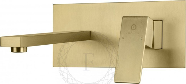 Cмеситель для раковины FILARETE Fing FL4040 (Матовое золото)