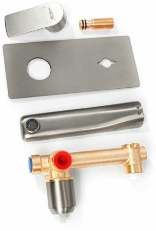 Смеситель встраиваемый для раковины Hansberge H699 Никель