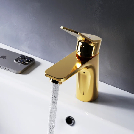 F85A02199 X-Joy Смеситель для умывальника AM.PM излив 100 мм, золото